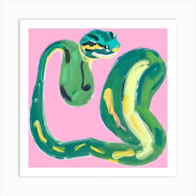 Ball Python Snake 03 Art Print