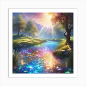 Rainbow River Art Print