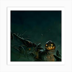 Halloween Pumpkins Art Print