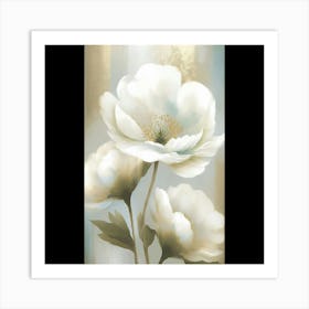 White Flowers 5 Art Print