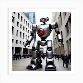 Robot - Robot Stock Videos & Royalty-Free Footage 1 Art Print