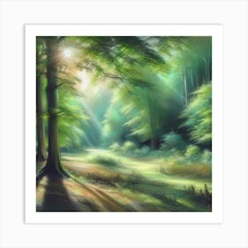 Forest Scene Art Print