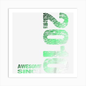 Awesome Since 2010 12th Birthday Born 2010 Art Print