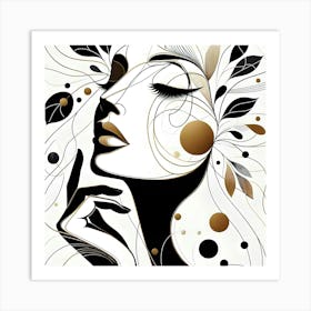 Black And Gold 1 Art Print