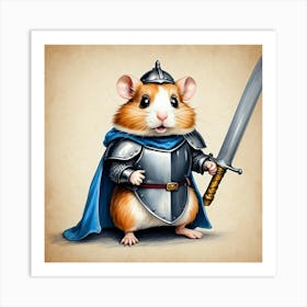 Knight Hamster 5 Art Print