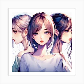 Anime Girl (22) Art Print