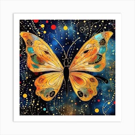 Butterfly In The Sky 2 Art Print