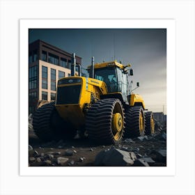 Buldozer Building (16) Art Print