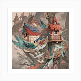 Birdhouse 1 Art Print