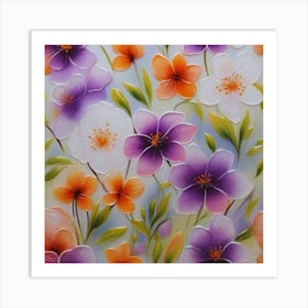 Flower Painting 1 Art Print