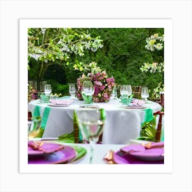 Table Setting 3 Art Print