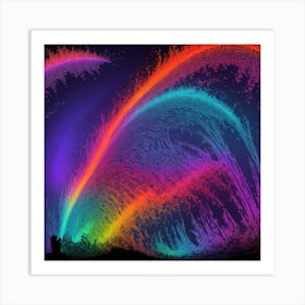 Rainbows Stock Videos & Royalty-Free Footage Art Print