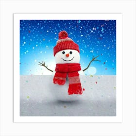 Snowman 3 Art Print