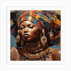 BB Borsa Woman Africa Traditional Art Art Print