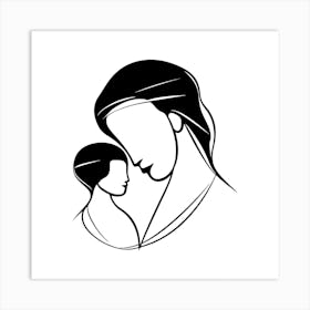 Mother And Child 1 Art Print