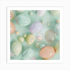 Pastel Easter Eggs Art Print