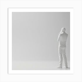 Man Looking At His Phone Art Print