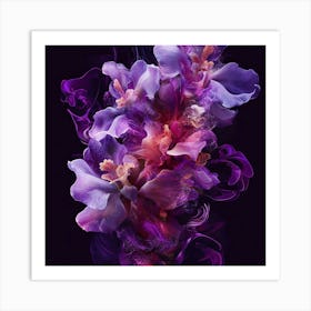 Purple Flowers 1 Art Print