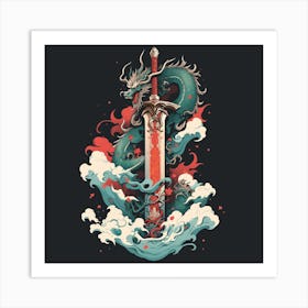 Dragon Sword Art Print