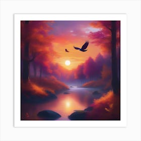 Birds In The Sky Art Print