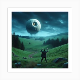 Man In A Field Art Print