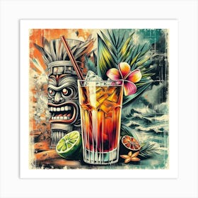 Tiki Cocktail 12 Art Print