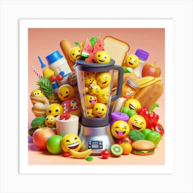 Emoji Blender Art Print