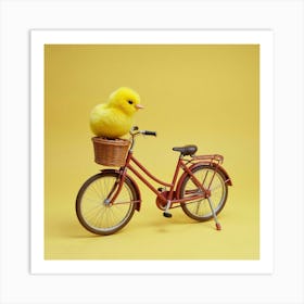 Asm A Bicycle With A Basket And There Is A Yellow Chic 66721f75 9f1f 41fc B88e 043d1dfd5713 Art Print