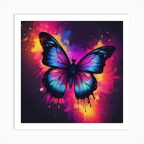 Butterfly Painting 284 Art Print