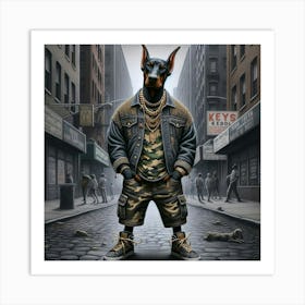 Doberman Art Print