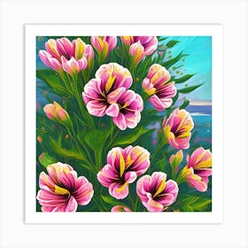 Alstroemeria Flowers 7 Art Print