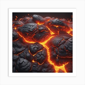 Lava Landscape 4 Art Print