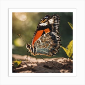 Butterfly In The Sun Art Print