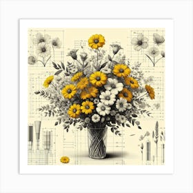 Flowers In A Vase 2 Art Print