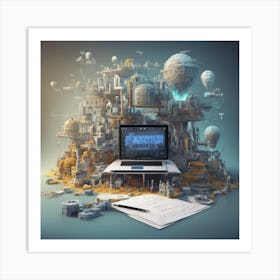 Futuristica visione Art Print