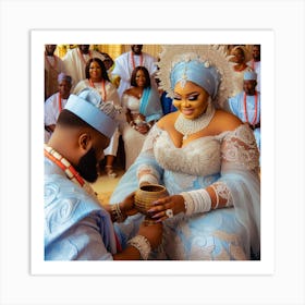 Nigerian Wedding Ceremony Art Print