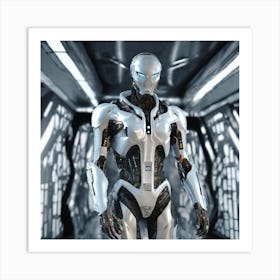 Futuristic Robot 128 Art Print