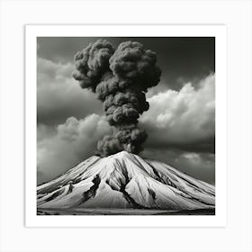 Black Smoke Art Print