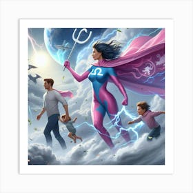 Libra Super Mom #12 Art Print