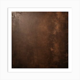 Grunge Texture On Deep Coffee Color Background Art Print