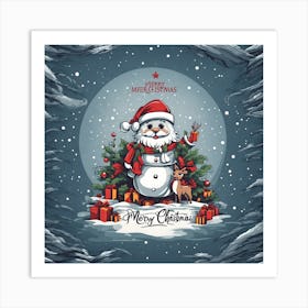 Christmas Card Art Print