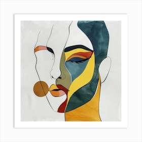 Abstract Portrait Of A Woman - abstract art, abstract painting  city wall art, colorful wall art, home decor, minimal art, modern wall art, wall art, wall decoration, wall print colourful wall art, decor wall art, digital art, digital art download, interior wall art, downloadable art, eclectic wall, fantasy wall art, home decoration, home decor wall, printable art, printable wall art, wall art prints, artistic expression, contemporary, modern art print, Art Print