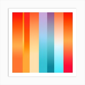 Abstract Striped Pattern Art Print