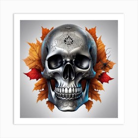 Halloween Skull 2023 Art Print