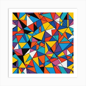 Abstract Triangles Art Print