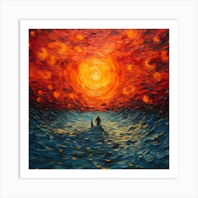 Divine Canvas: Sea of Redemption Art Print