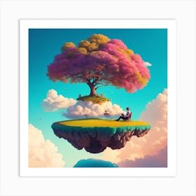 Tree In The Sky Art Print