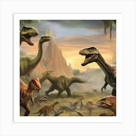 Dinosaurs Art Print