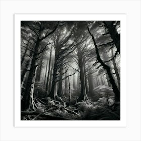 Dark Forest 4 Art Print