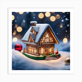 Christmas House 107 Art Print